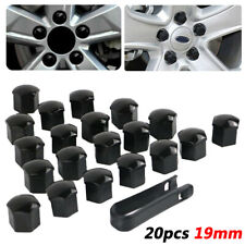 20pcs 19mm Cache Bouchon Couvercle de Boulon Écrou de Roue Voiture Universel MS