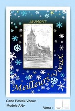 CP ANv 59485 CARTE POSTALE VOEUX BLEU 59 JEUMONT