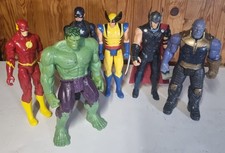 lot 6 figurines 30 cm marvel &