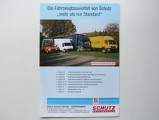 Catalogue, brochure, camion, truck, carrosserie SCHUTZ,Man MB Iveco VW, Allemand
