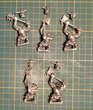 Warhammer  Old world : 5 orques noirs /black orcs  (orcs et gobelins)