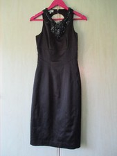 ROBE DE SOIRÉE NOIRE FEMME KAREN MILLEN UK TAILLE 8