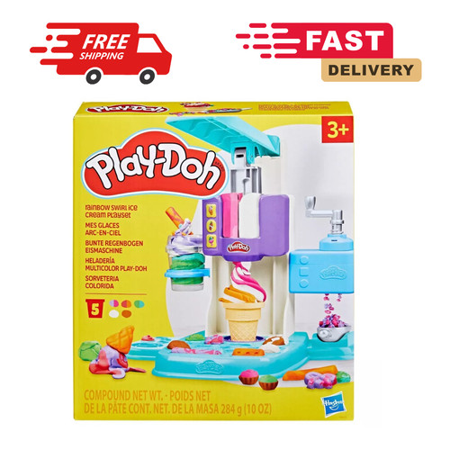 Play doh rainbow - rainbow, swirl