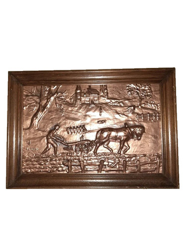 Tableau cuivre martelé - en,