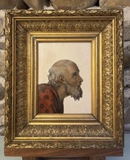 Tableau Ancien/Huile Sur Toile/Portrait d'Homme