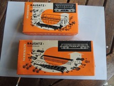 trains ho voiture voyageur et wagon plateau