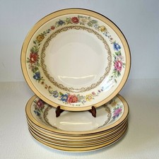  ? 6 assiettes creuses en porcelaine de Limoges Charles Ahrenfeldt 22 cm
