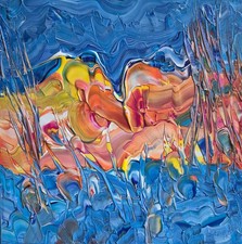 Bruno Cantais  - DÉCOUVERTE - Tableau 40x40 cm -