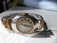 lot: Montre Reglia MECANIQUE dorée, bracelet métal doré, FONCTIONNE