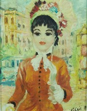 Tableau ancien portrait de