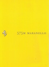 Catalogue Brochure Ferrari 575 M Maranello 2002 Anglais Italien English Italiano