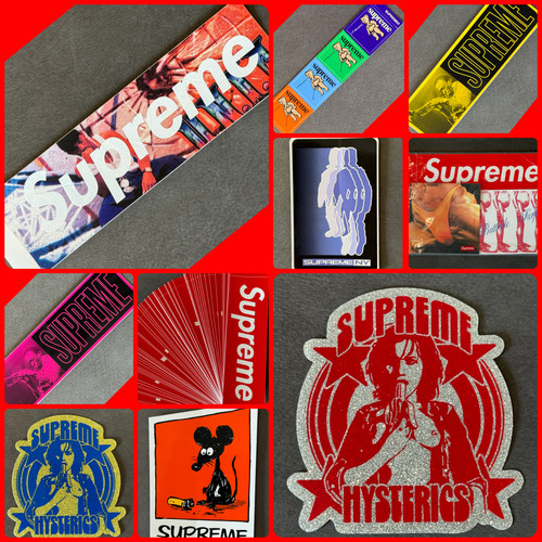 Supreme assorted decals - decals, and