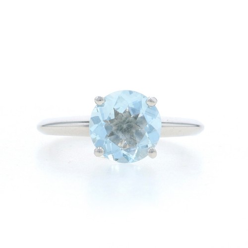 Bague solitaire blanc 14k - bague, or
