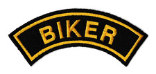 Patche écusson biker motard inscription insigne thermocollant patch