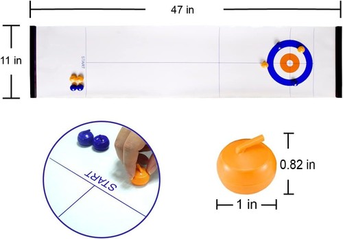Table jeu curling top - de,