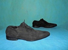 chaussures derby MANFIELD en cuir noir p 8 uk ou 42 fr tres bon etat