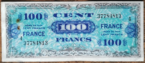 Billet 100 francs 1944 - , france