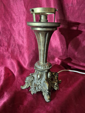 ancien pied de lampe en métal Dore Regule,laiton