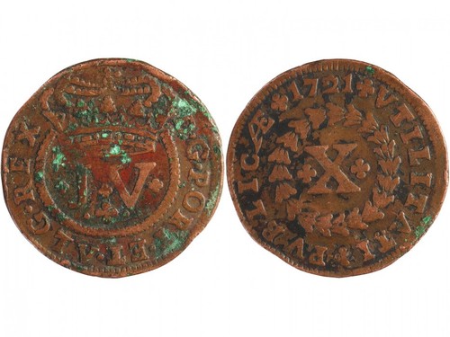 Portugal reis 1721 jean - portugal, 10