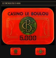 PLAQUE CASINO du BOULOU 5 000