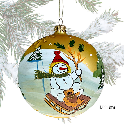 Boule noël verre soufflé - noël,