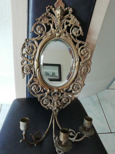 Miroir bronze tête - em, en