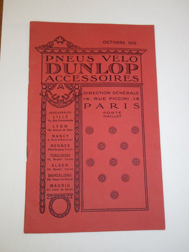 Catalogue dunlop 1910 - dunlop,,