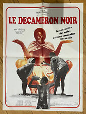 N842 AFFICHE DE CINEMA 80 * 60 CM : LE DECAMERON NOIR @ PIERO VIVARELLI @ RARE