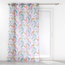 Rideau Voilage à Œillets Imprimé "Fantasia" 140x240cm Multicolore