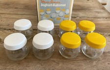 8 Pots Yaourt Moulinex Blanc