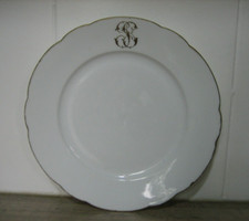 Ancienne Assiette Monogrammé