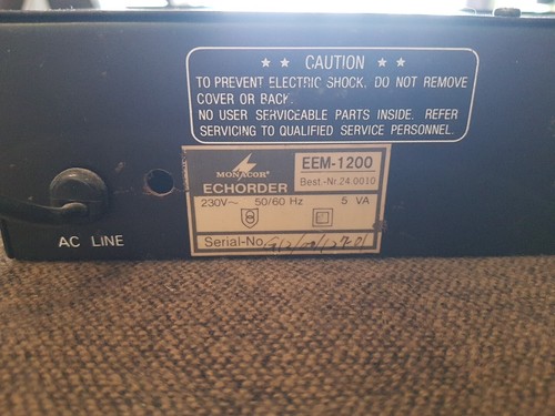 Digital delay effect - effect, monacor