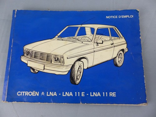 Mode emploi citroën lna - d'emploi, ln