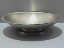 -ANCIENNE GRANDE COUPE sur PIED ETAIN 95% déco CENTRE de TABLE COLLECTION   D