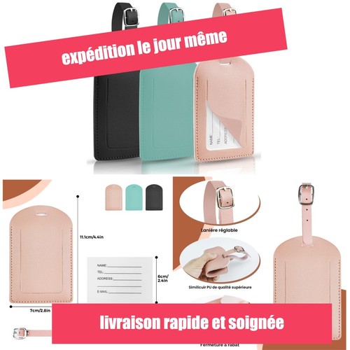 Lot porte étiquettes valise - porte-étiquettes,