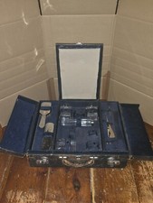 ancienne malle poste valise baise-en-ville toilette de voyage XIXe - XXe