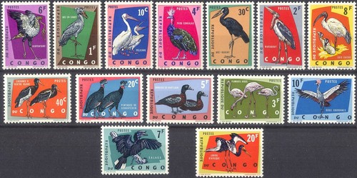 Congo 1963 protégé oiseaux - congo,
