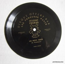 DISQUE PUBLICITAIRE PATES MILLIAT FRERES / DISQUE SOUPLE MICROSILLON 33 TOURS