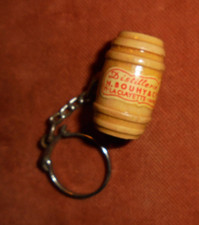 Porte-clés Joli mini tonneau BOIS Distillerie BOUHY & Cie 71 LA CLAYETTE France