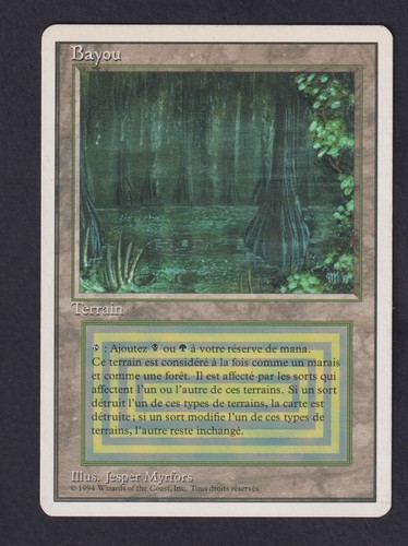 Magic mtg bayou revised - magic,