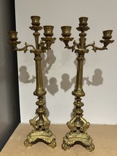 Paire De Chandeliers En Bronze