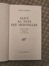 LEWIS CARROLL. ALICE AU PAYS DES MERVEILLES. 1961