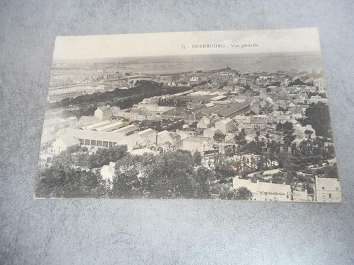 Cpa cherbourg vue generale - cherbourg,