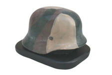 Presse-Papier Casque Allemand WW2 camouflage   ( Hauteur : 6 cm )?5a.