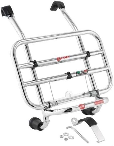 Porte bagages avant chromé - avant,