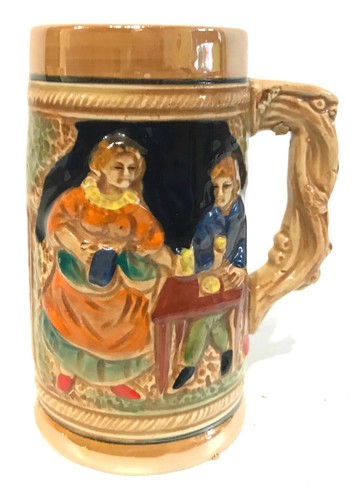 Ancienne chope bière decor - ancienne, de