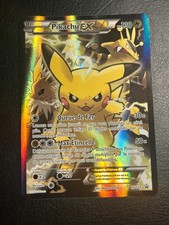Carte Pokémon Pikachu EX Full Art XY124 sorti de coffret Génération 2016