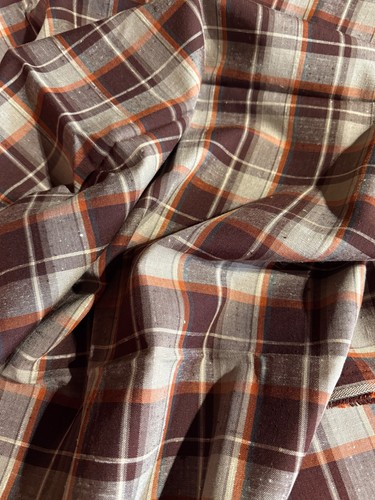 Tissu ancien tartan - coton, /