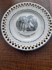 assiette Creil reception reine