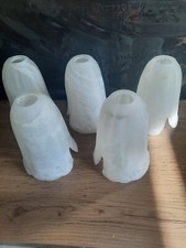 5  TULIPES EN PÂTE DE VERRE,  LUSTRE,LAMPE ART DECO 